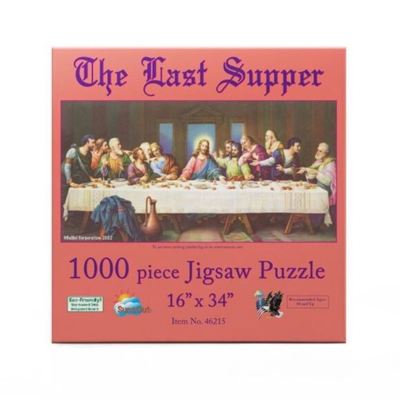 10/$25🦋 SunsOut The Last Supper 1000 Piece Puzzle - Picture 1 of 10